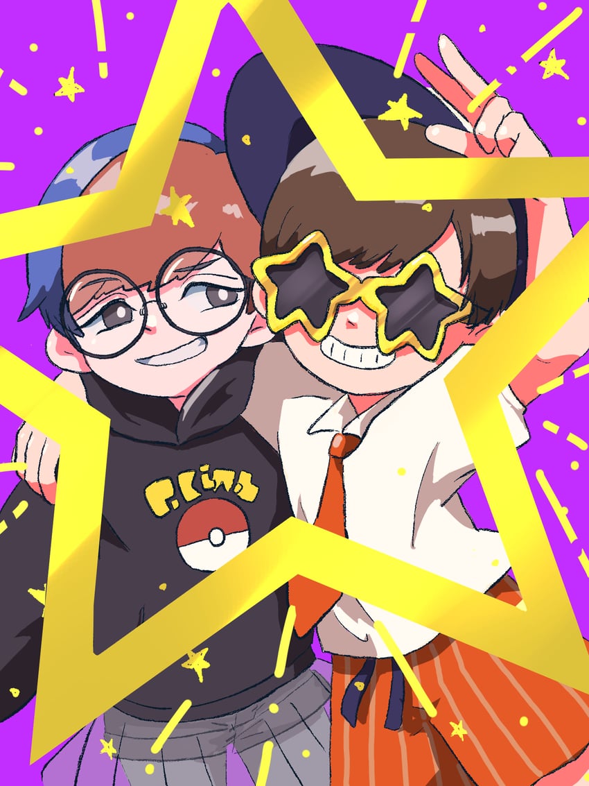florian and penny (pokemon and 1 more) drawn by 82_kita_87