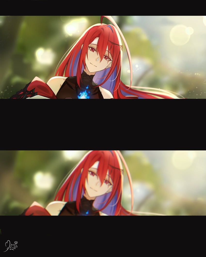 elizabeth rose bloodflame (hololive and 1 more) drawn by paw_chie