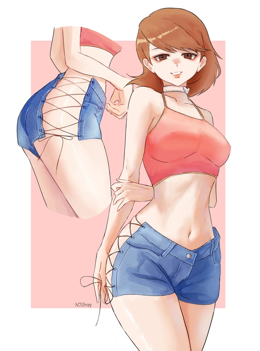 takeba yukari (persona and 1 more) drawn by n7grey