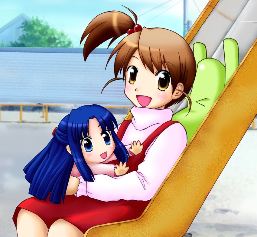 asakura ryoko, kyon's sister, achakura, and kimidori-san (suzumiya haruhi no yuuutsu and 1 more) drawn by sira_full