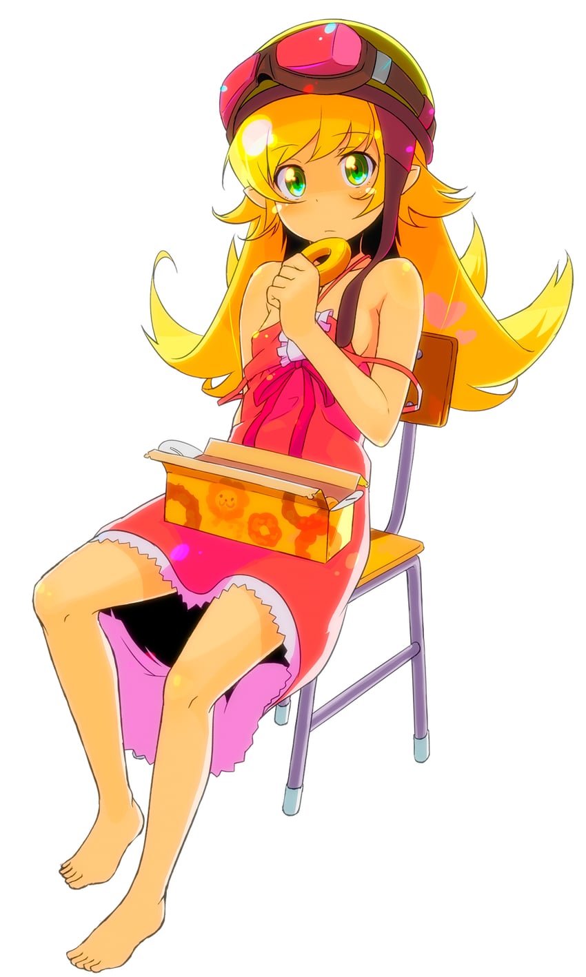oshino shinobu (monogatari and 2 more) drawn by sw_(taco)