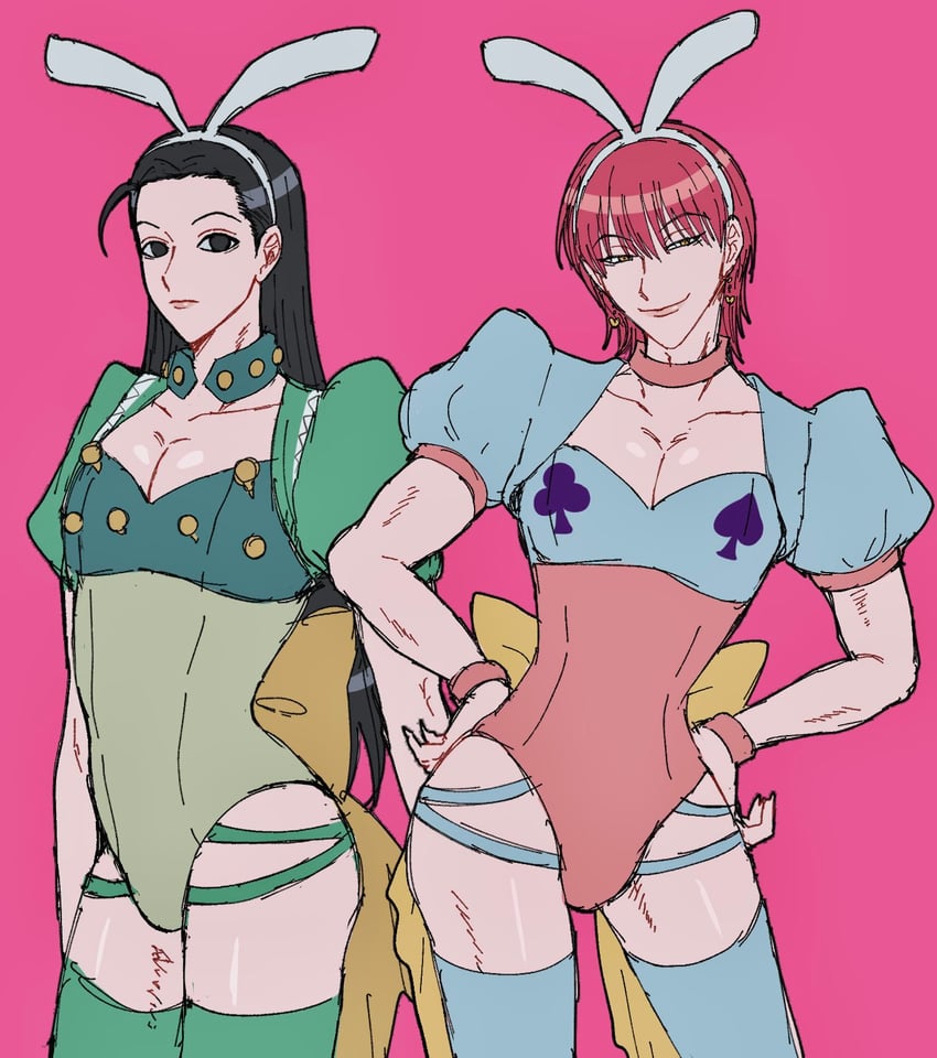 hisoka morow and illumi zoldyck (hunter x hunter) drawn by yu_drm
