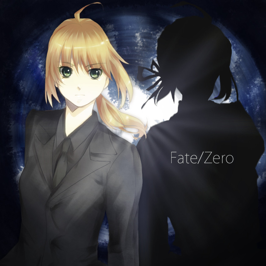 artoria pendragon and saber (fate and 1 more) drawn by akari_black_v099d