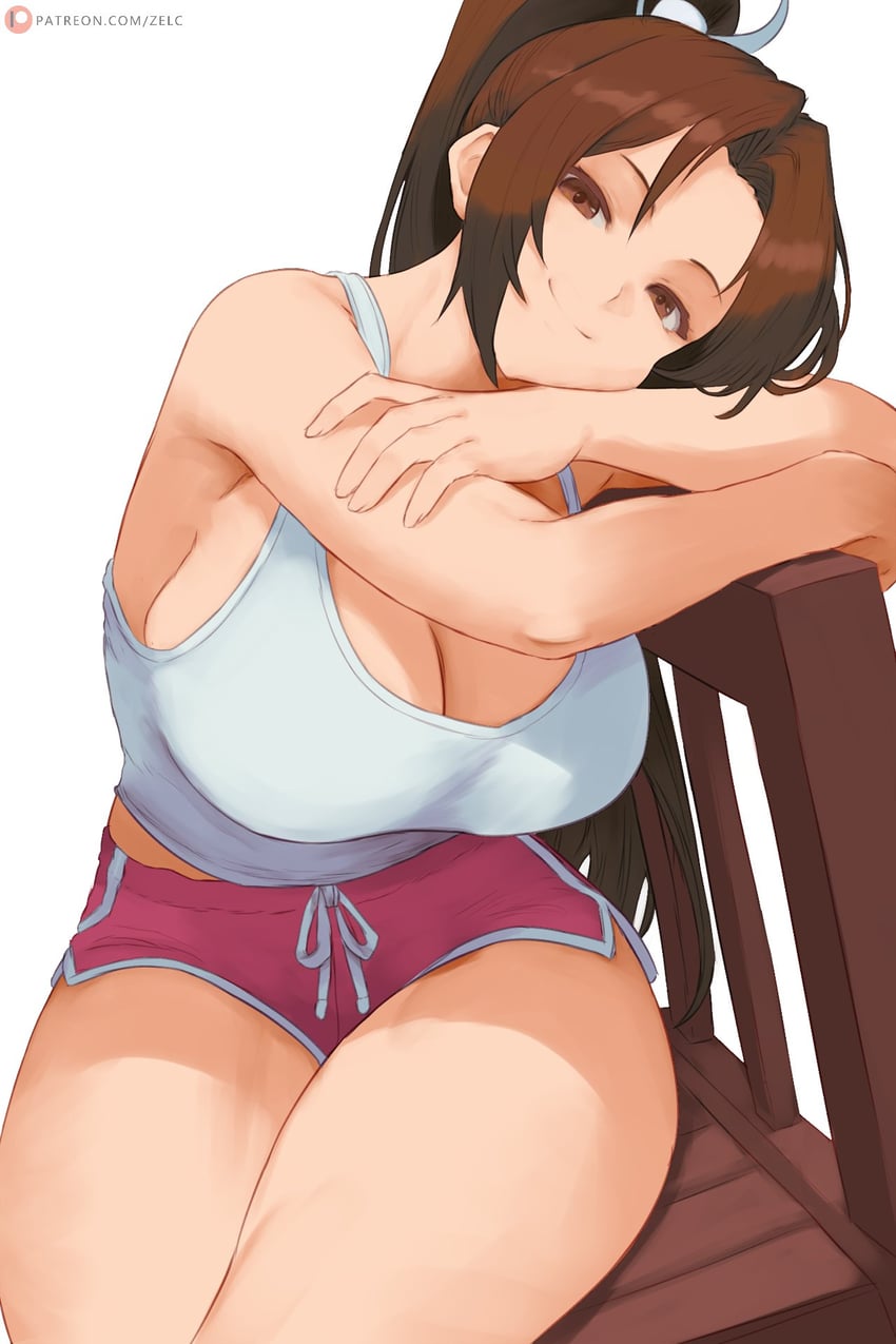 shiranui mai (street fighter and 2 more) drawn by zelc-face