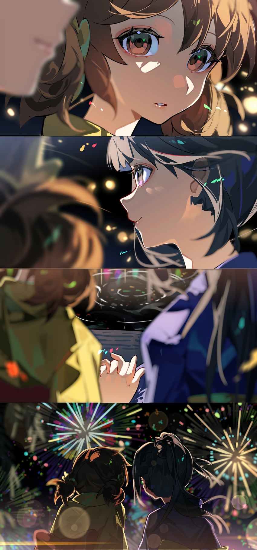 oumae kumiko and kousaka reina (hibike! euphonium) drawn by hiro_(yoshi_chan)