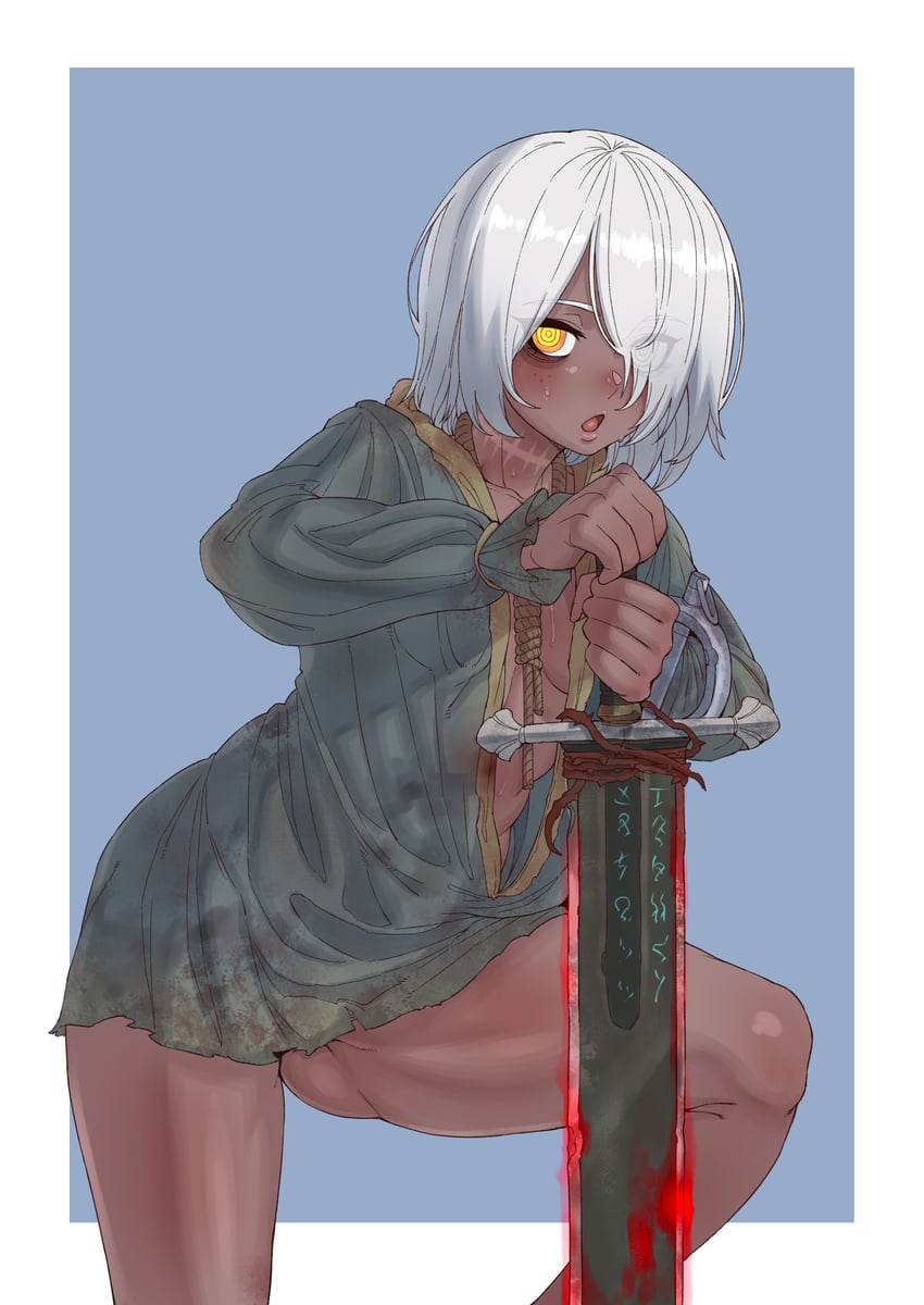 tarnished, eylin eyla, and prisoner (original and 1 more) drawn by ebonyxh
