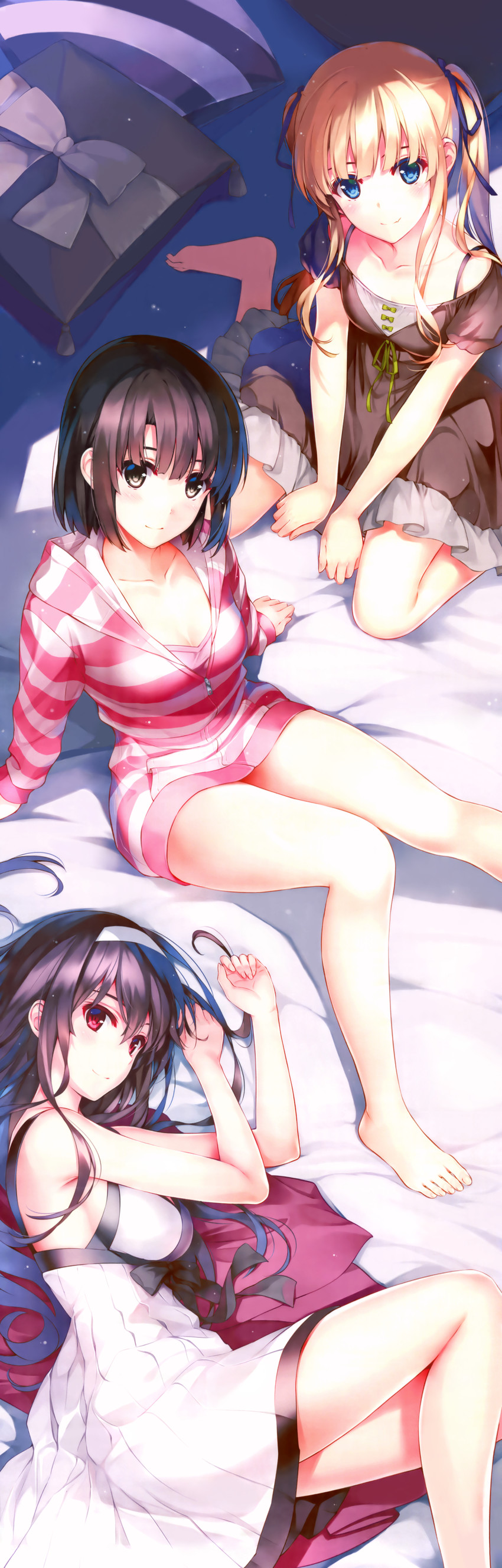 katou megumi, kasumigaoka utaha, and sawamura spencer eriri (saenai heroine no sodatekata) drawn by misaki_kurehito