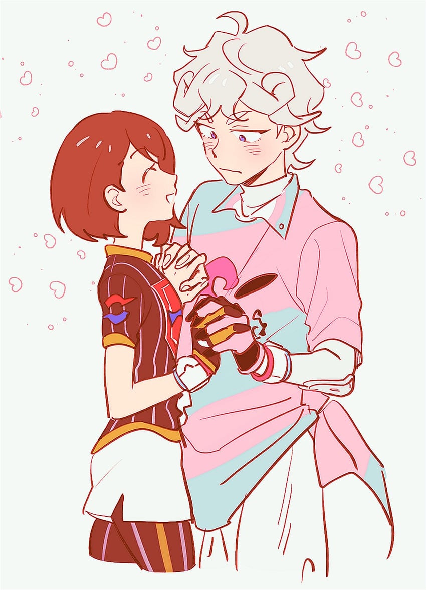 gloria and bede (pokemon and 1 more) drawn by enoch_(enoch0501)