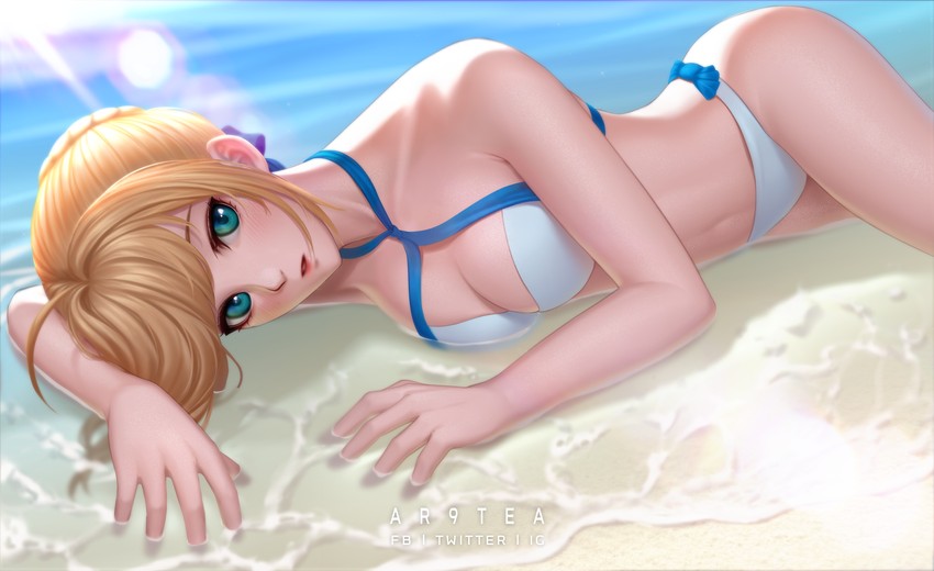 artoria pendragon (fate and 1 more) drawn by ar9tea