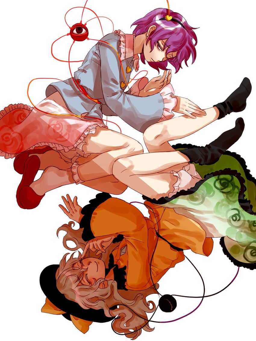 komeiji koishi and komeiji satori (touhou) drawn by kuya_(hey36253625)
