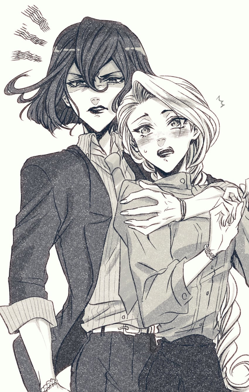 rapunzel and cassandra (tangled and 1 more) drawn by itsuki_(itsukiovo)