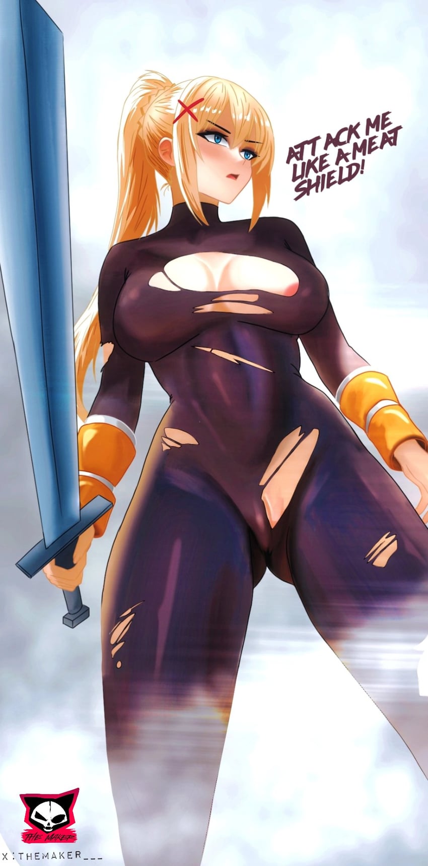 darkness (kono subarashii sekai ni shukufuku wo!) drawn by themaker