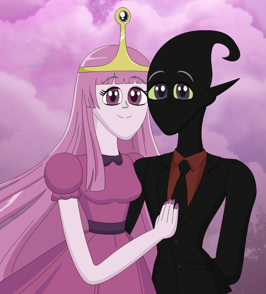princess bonnibel bubblegum and nergal (adventure time and 1 more) drawn by nathaniel718