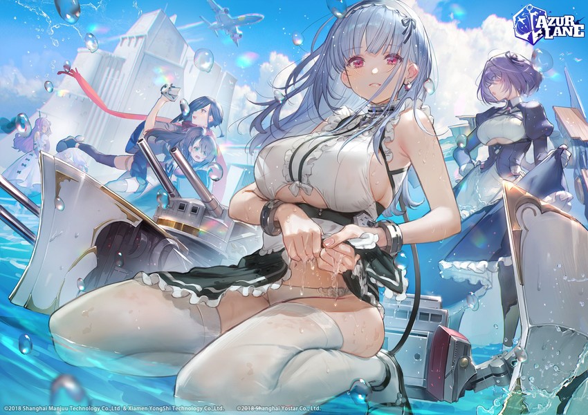 unicorn, laffey, dido, ark royal, gloucester, and 1 more (azur lane) drawn by lal!role