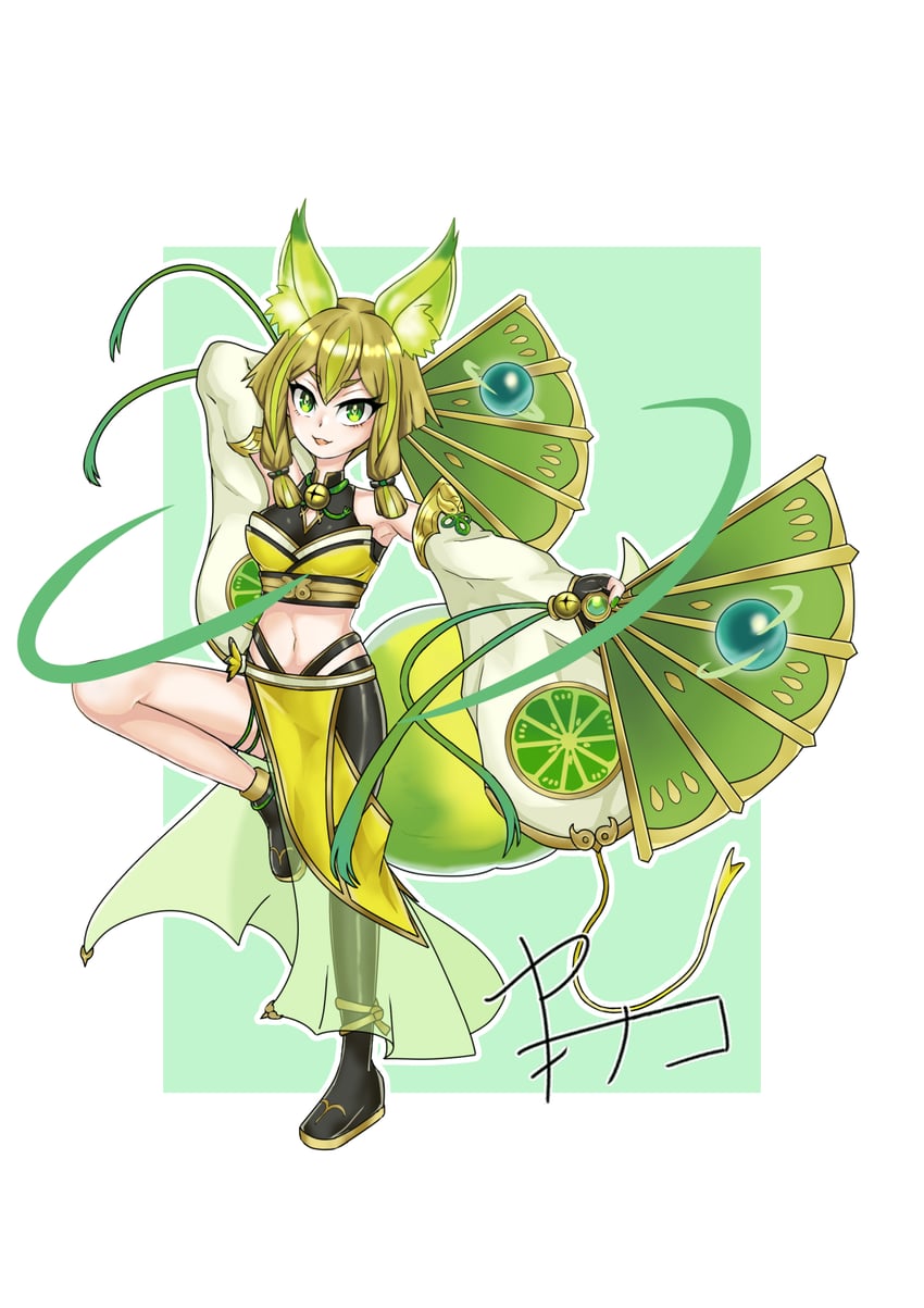 hu-li the jewel mikanko (yu-gi-oh!) drawn by jakinaco