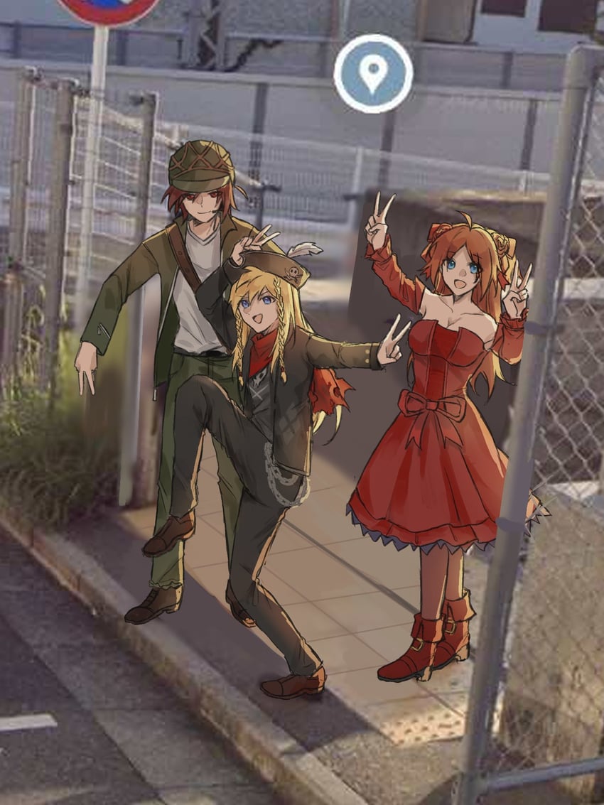natalie, lance, and matt (epic battle fantasy) drawn by ski_e524