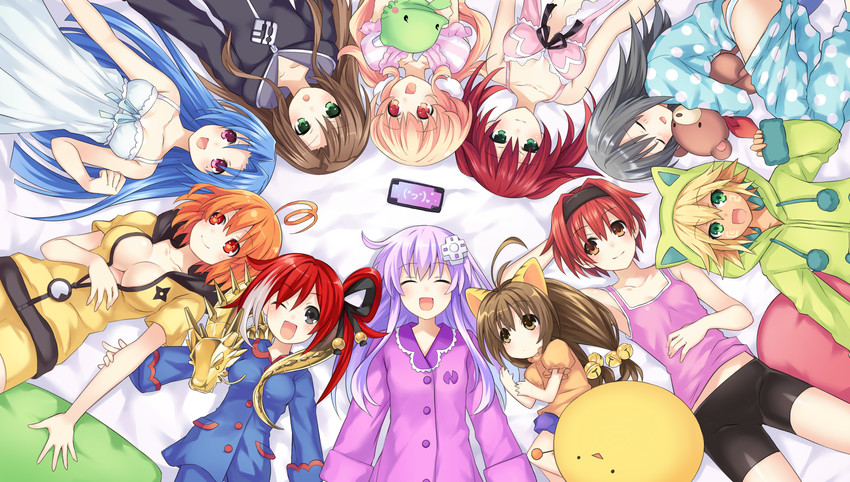 nepgear, if, gema, compa, cyberconnect2, and 7 more (neptune and 1 more) drawn by tsunako