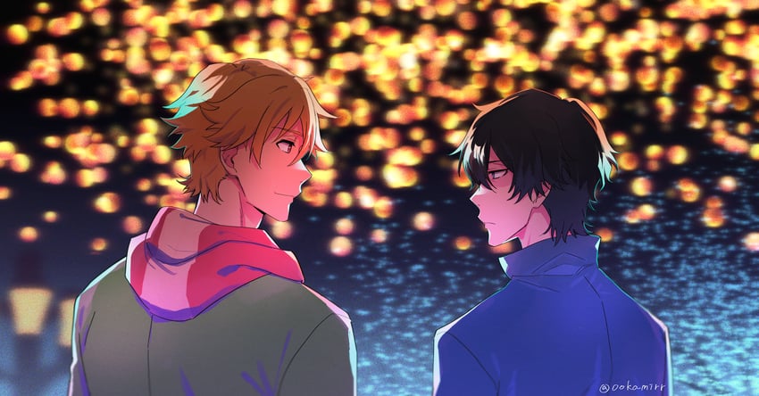 suwa rei and kurusu kazuki (buddy daddies) drawn by ookamirr