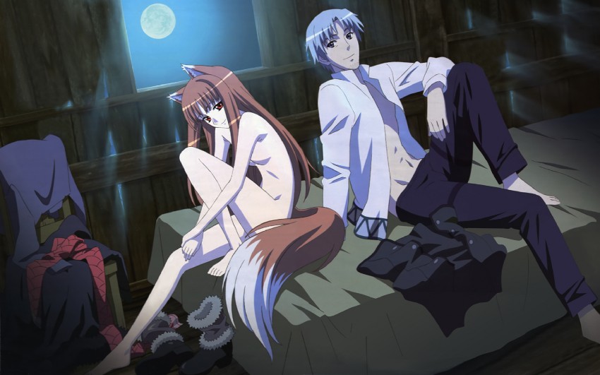 holo and craft lawrence (spice and wolf) drawn by sasaki_masashi