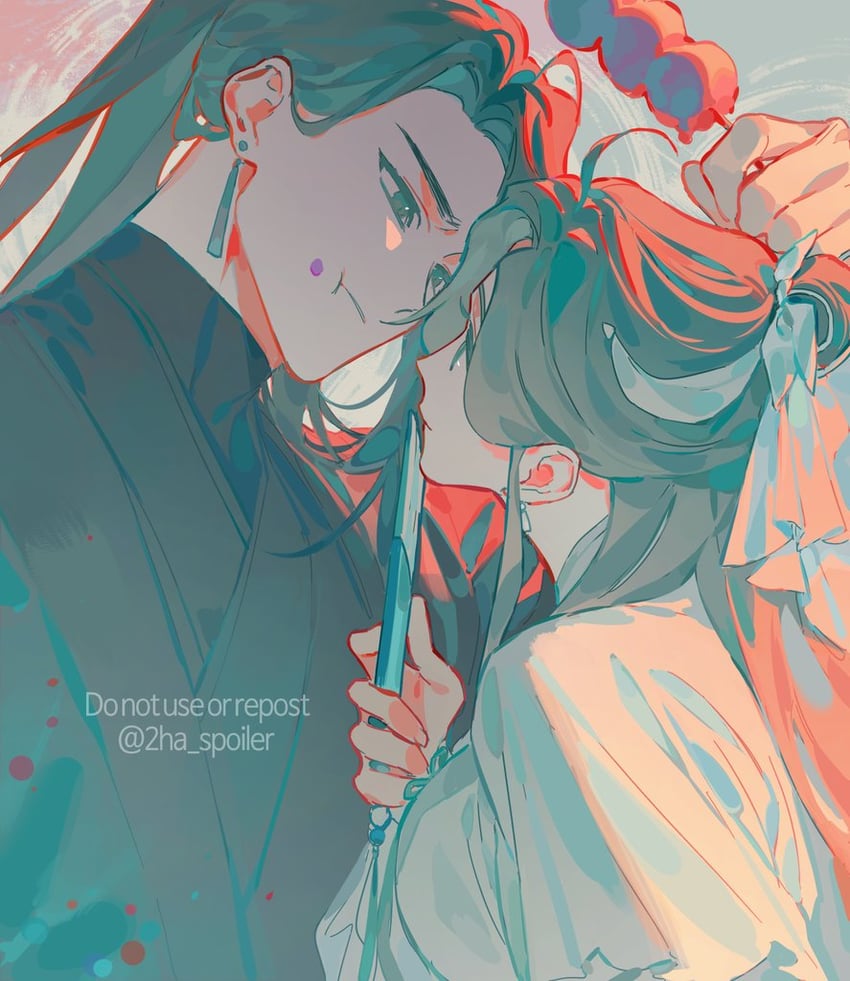 shi qingxuan and ming yi (tianguan cifu) drawn by galbae