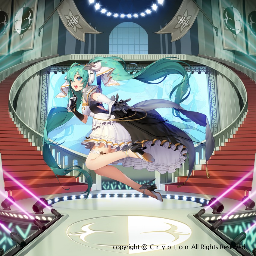 hatsune miku (vocaloid and 1 more) drawn by mamima