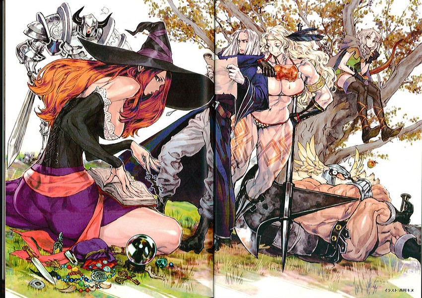 sorceress, amazon, elf, dwarf, fighter, and 1 more (dragon's crown)