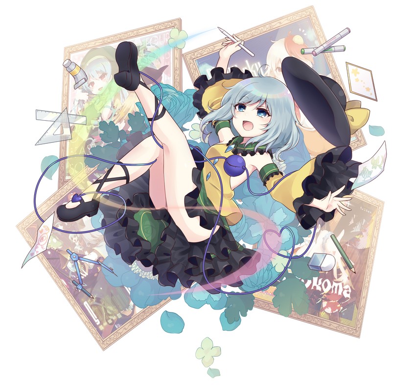 komeiji koishi, nazrin, kurokoma saki, haniyasushin keiki, and niwatari kutaka (touhou) drawn by subaru_(subachoco)