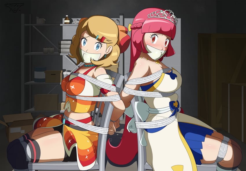 serena and aria (pokemon and 2 more) drawn by underware