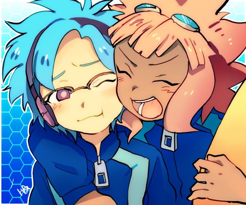 tsunami jousuke and otomura gakuya (inazuma eleven) drawn by pengin_(pixiv528818)