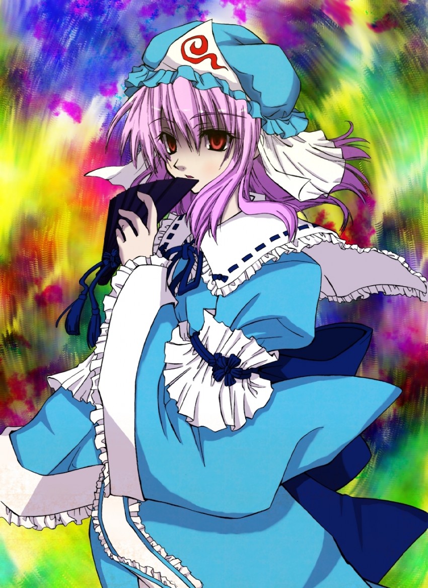 saigyouji yuyuko (touhou) drawn by nurie_suki_na_merenge_chan