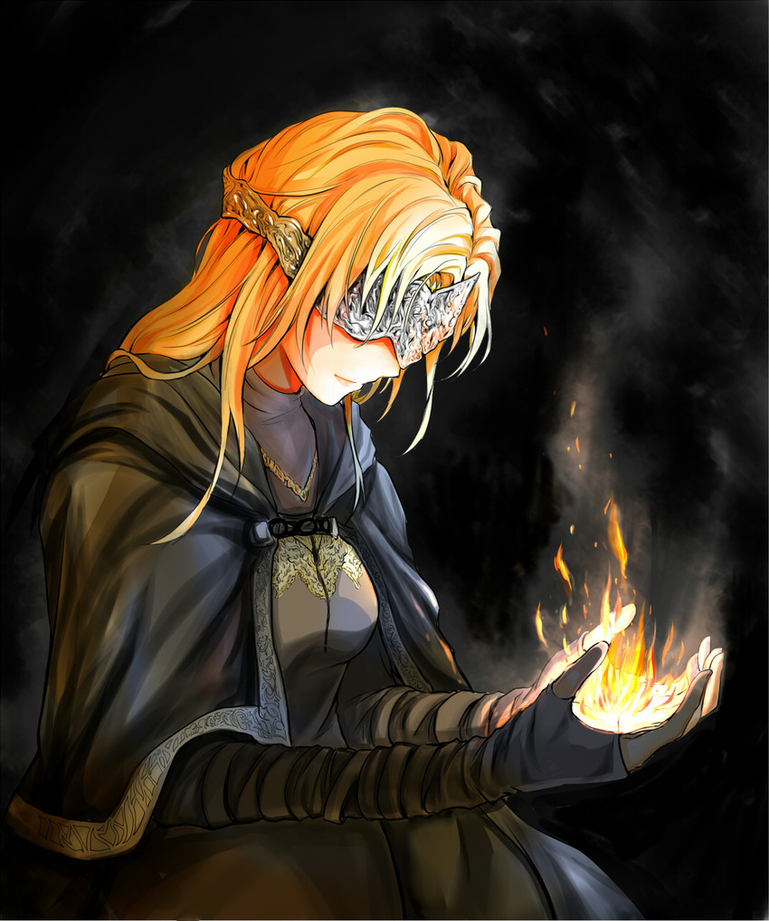 fire keeper (dark souls and 1 more) drawn by shin_no_ji