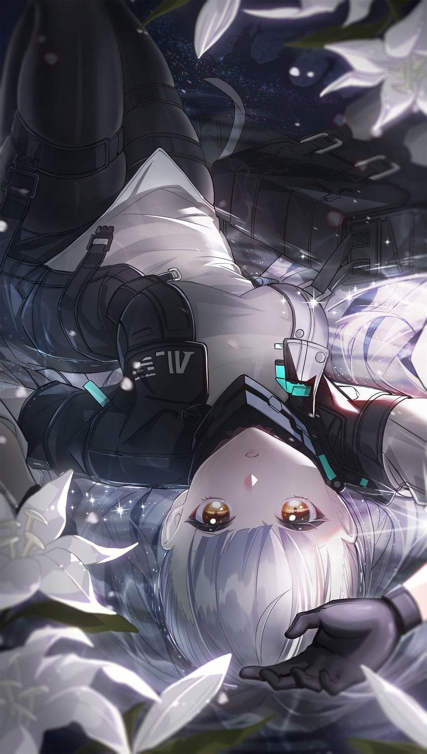 ak-alfa and tololo (girls' frontline and 1 more) drawn by spider_ji_cheng