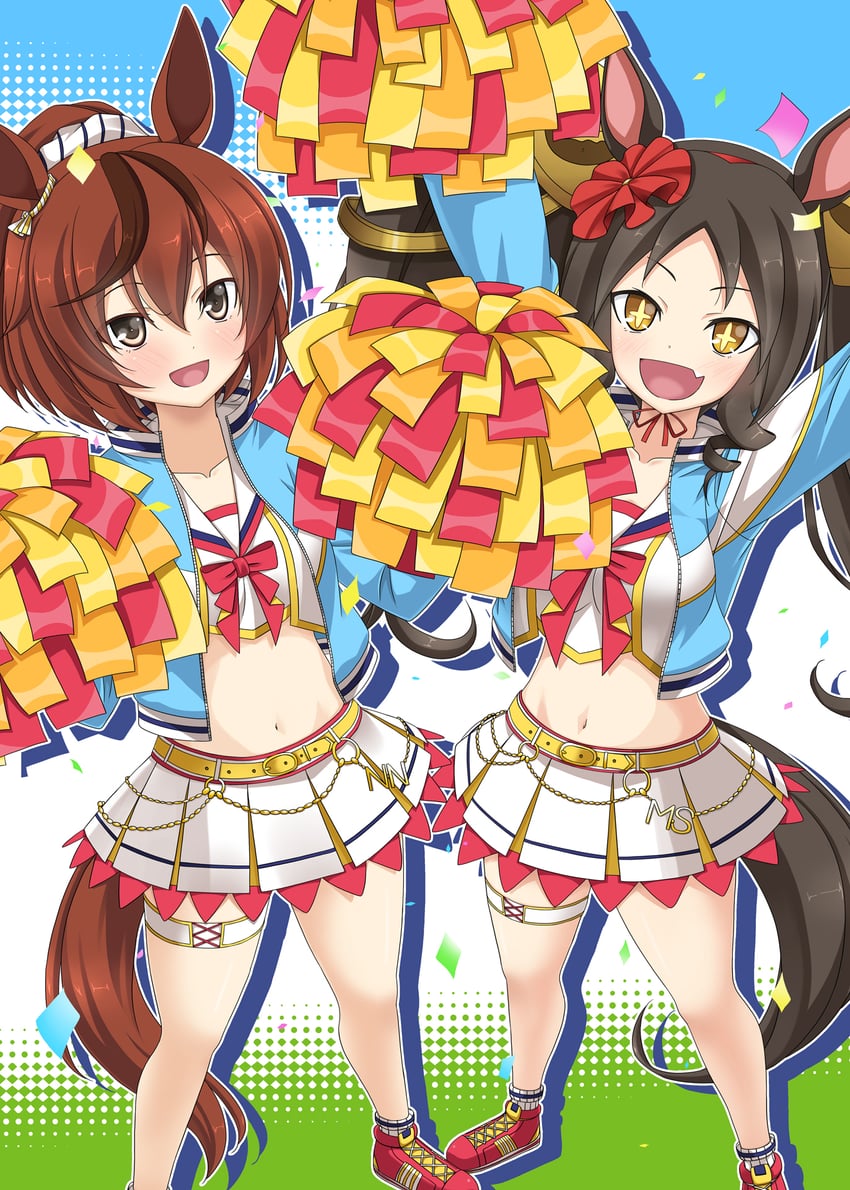 nice nature and marvelous sunday (umamusume) drawn by rappa_(rappaya)