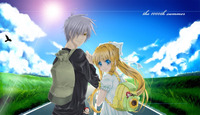 kamio misuzu, kunisaki yukito, and kamio haruko (air) drawn by air0w0