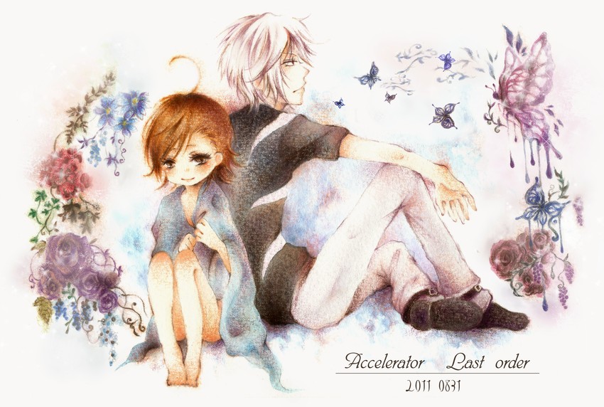 accelerator and last order (toaru majutsu no index) drawn by mxh