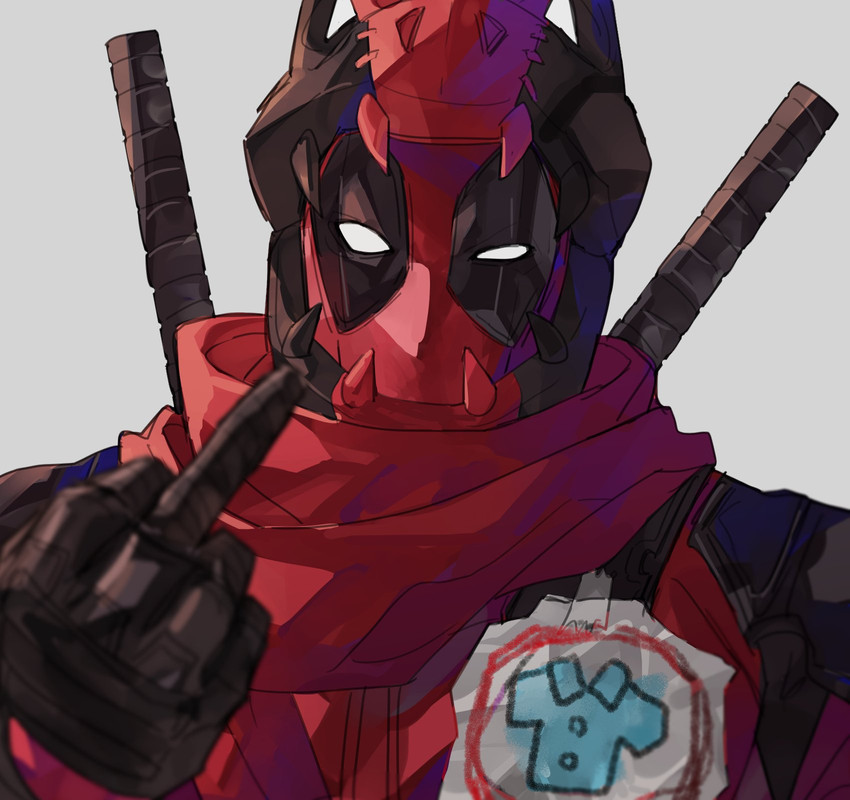 deadpool, kamen rider vice, and ryan reynolds (marvel and 6 more) drawn by bbbb_fex