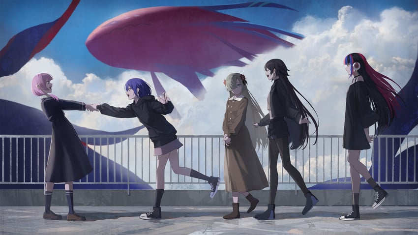 isekaijoucho, kaf, rim, koko, harusaruhi, and 2 more (kamitsubaki studio) drawn by nekoreito