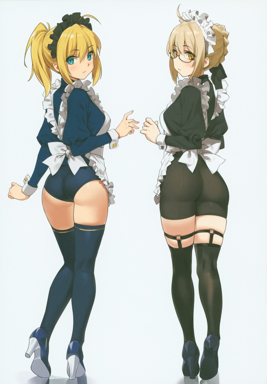 artoria pendragon, mysterious heroine x alter, and mysterious heroine x (fate and 1 more) drawn by yd_(orange_maru)