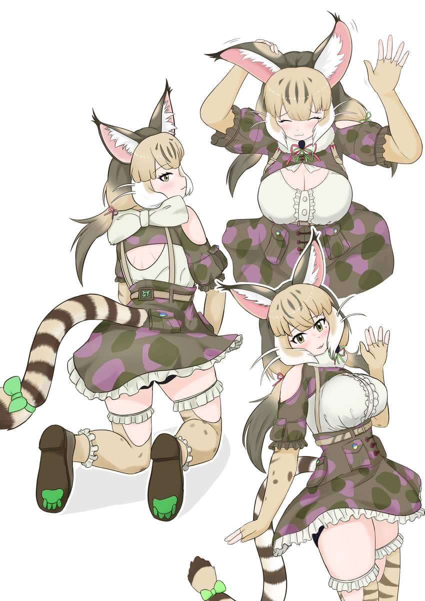 jungle cat (kemono friends and 1 more) drawn by oaug241