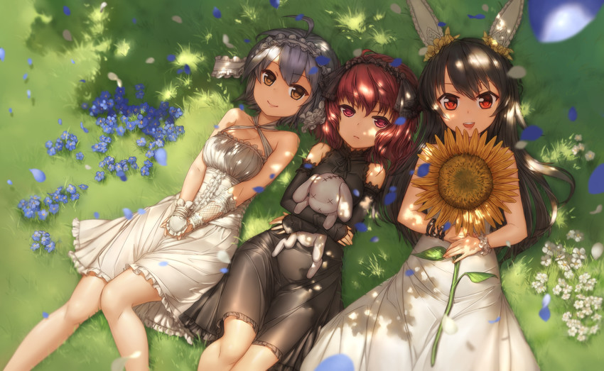 nio silen, leila pegas, and mel cyclop (artery gear) drawn by qingmingtongzi