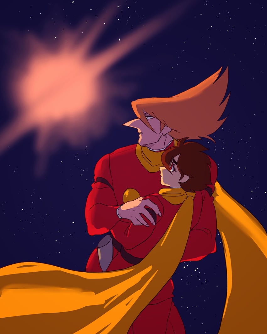 shimamura joe and jet link (cyborg 009) drawn by y02skman