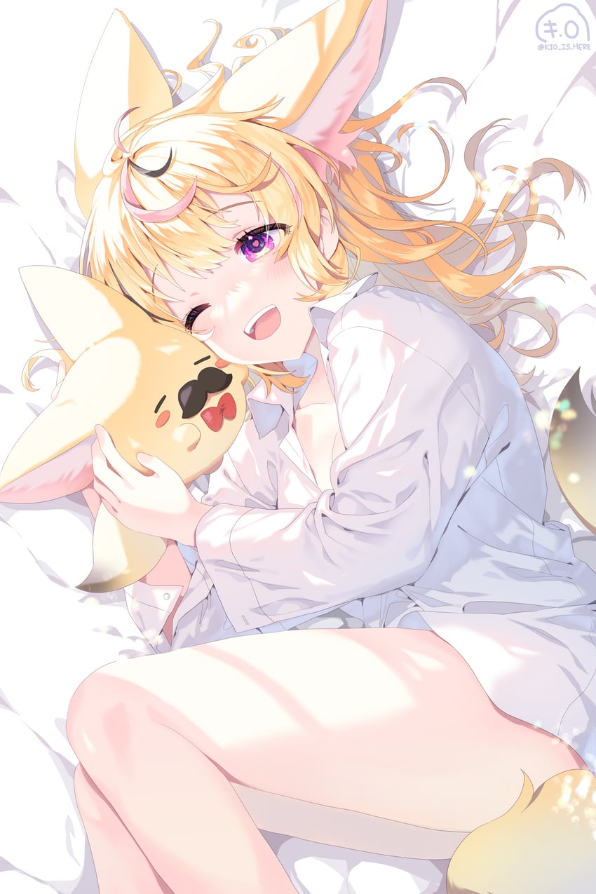 omaru polka and zain (hololive) drawn by kio_is_here