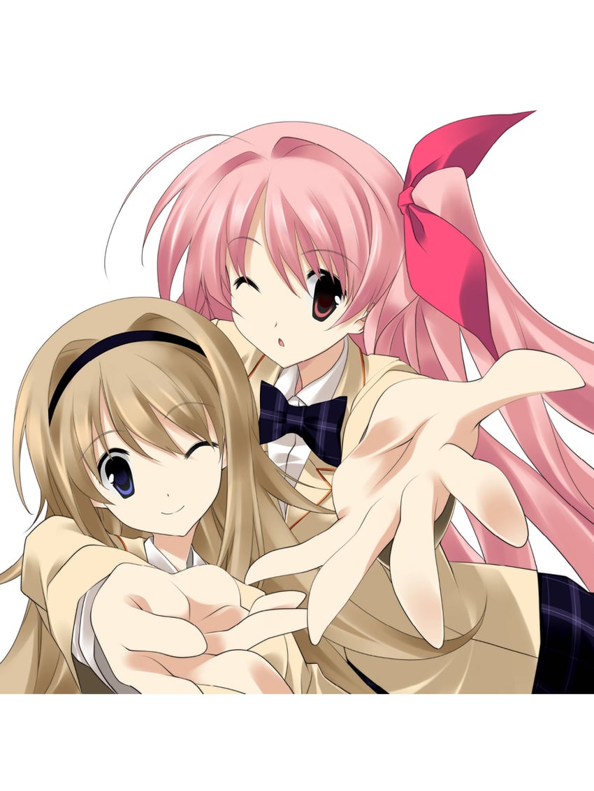 sakihata rimi and nishijou nanami (chaos;head) drawn by sasaki_mutsumi