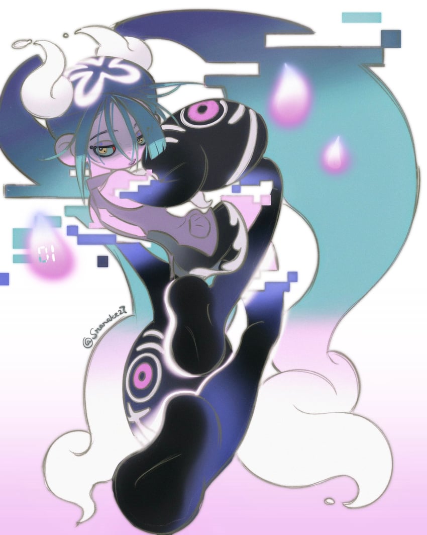 hatsune miku and ghost miku (pokemon and 2 more) drawn by snanake