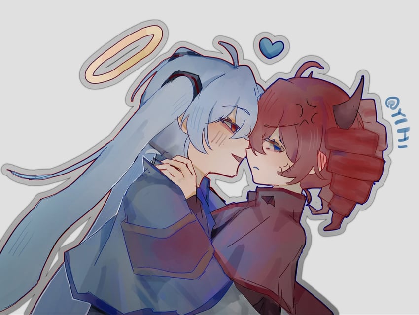hatsune miku and kasane teto (vocaloid and 3 more) drawn by yihi