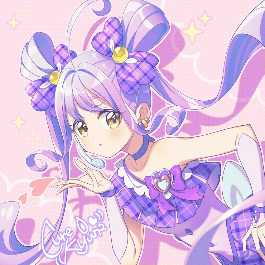 shigure kokoro and cure kyunkyun (precure and 1 more) drawn by rice_rabbit22