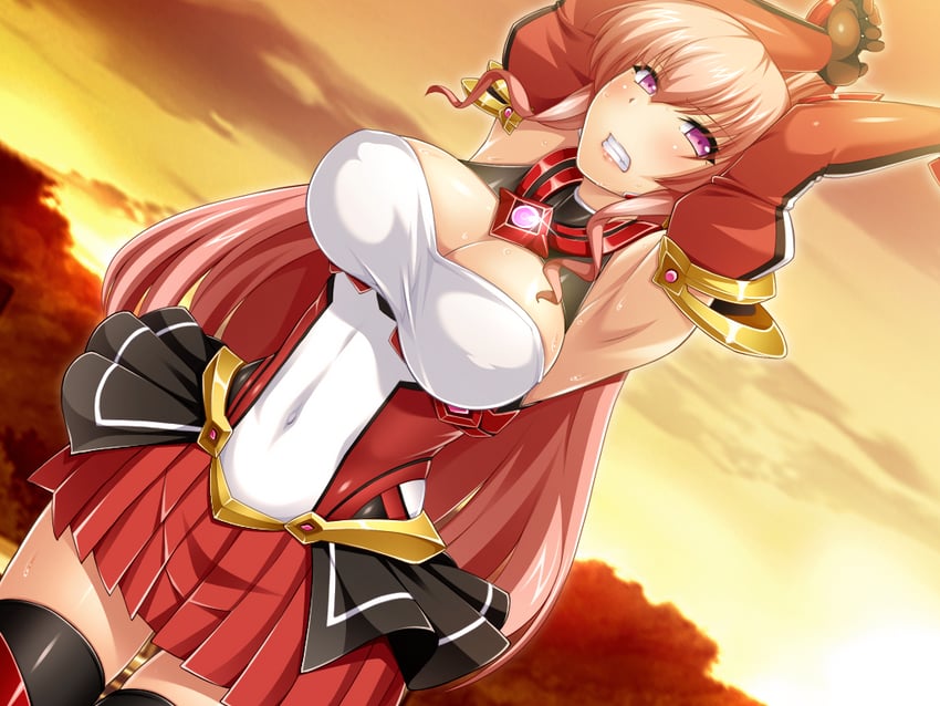 rieszverne suzette paladill and exs-tia chevalier (kouyoku senki exs-tia) drawn by hassen_(8cm)