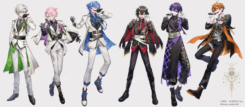 shino, urumiya, amayume remu, kaname, charlo, and 1 more (chrono reverse) drawn by haruu_shun