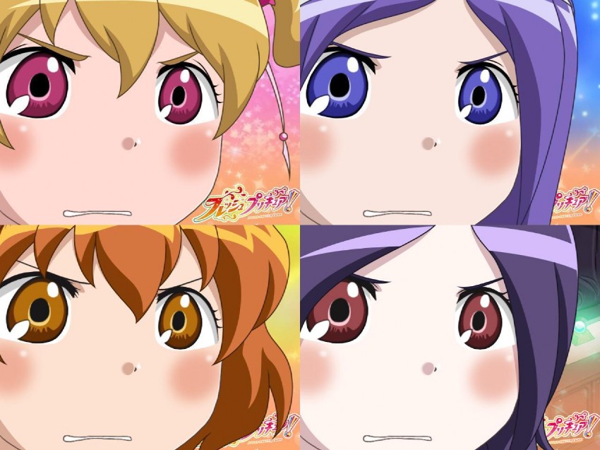 higashi setsuna, momozono love, yamabuki inori, and aono miki (precure and 1 more)