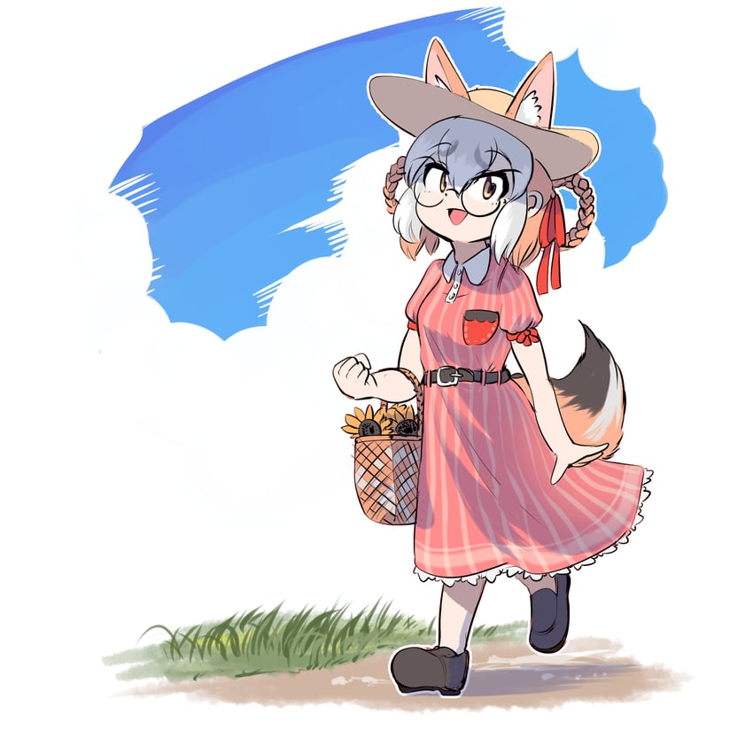 island fox (kemono friends and 1 more) drawn by mcgunngu